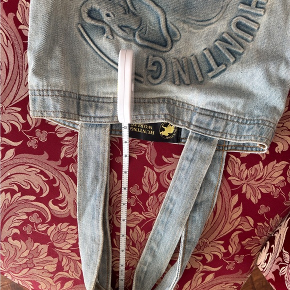 HUNTING WORLD Designer Logo Elephant Denim Shopper Tote Bag - Picture 9 of 11